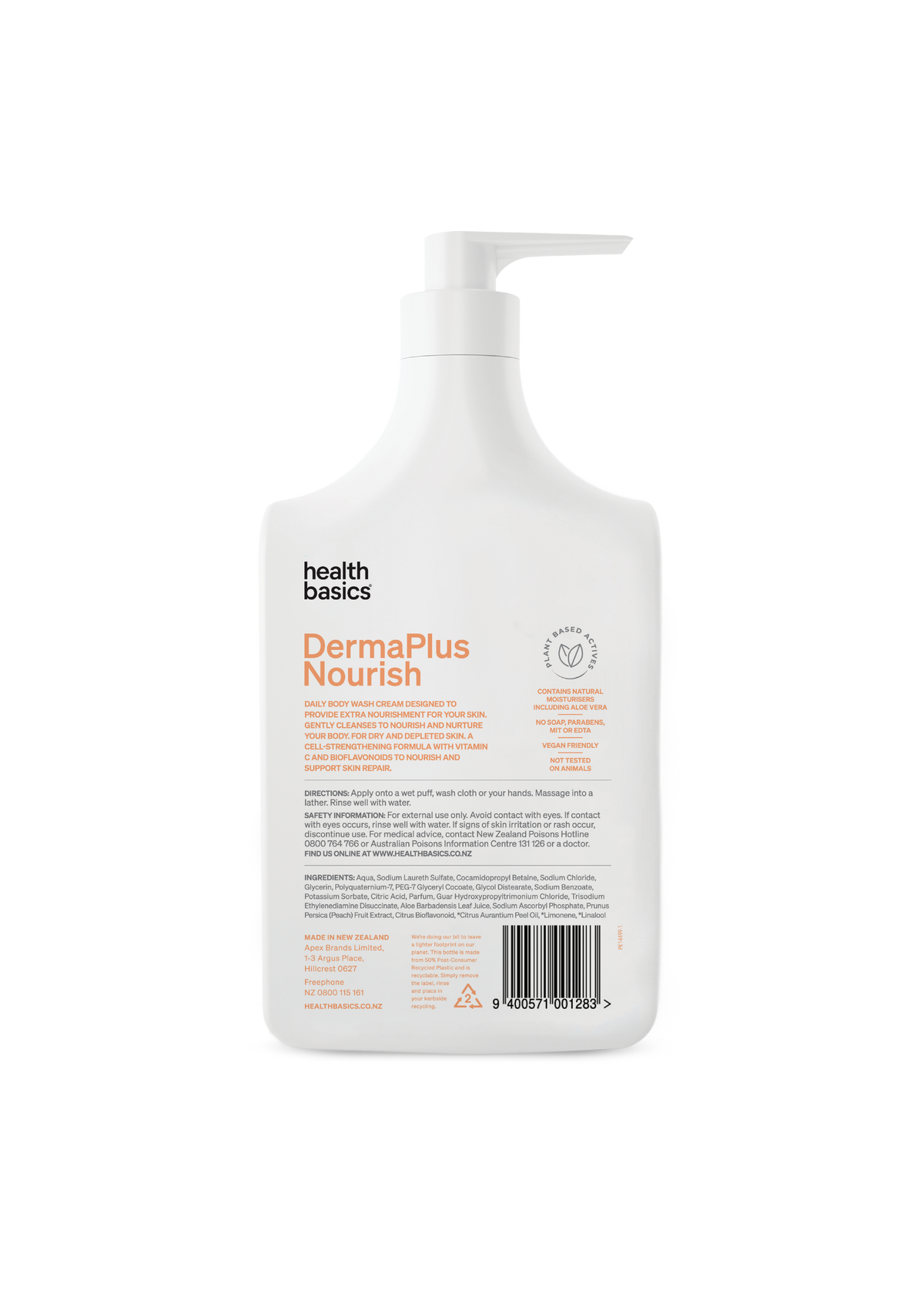 Health Basics Bodywash DermaPlus Nourish 1L