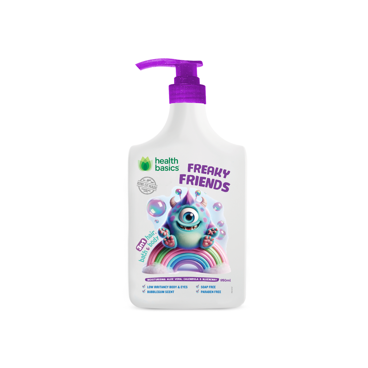 Freaky Friends 3in1 Body Wash 950mL - Bubblegum