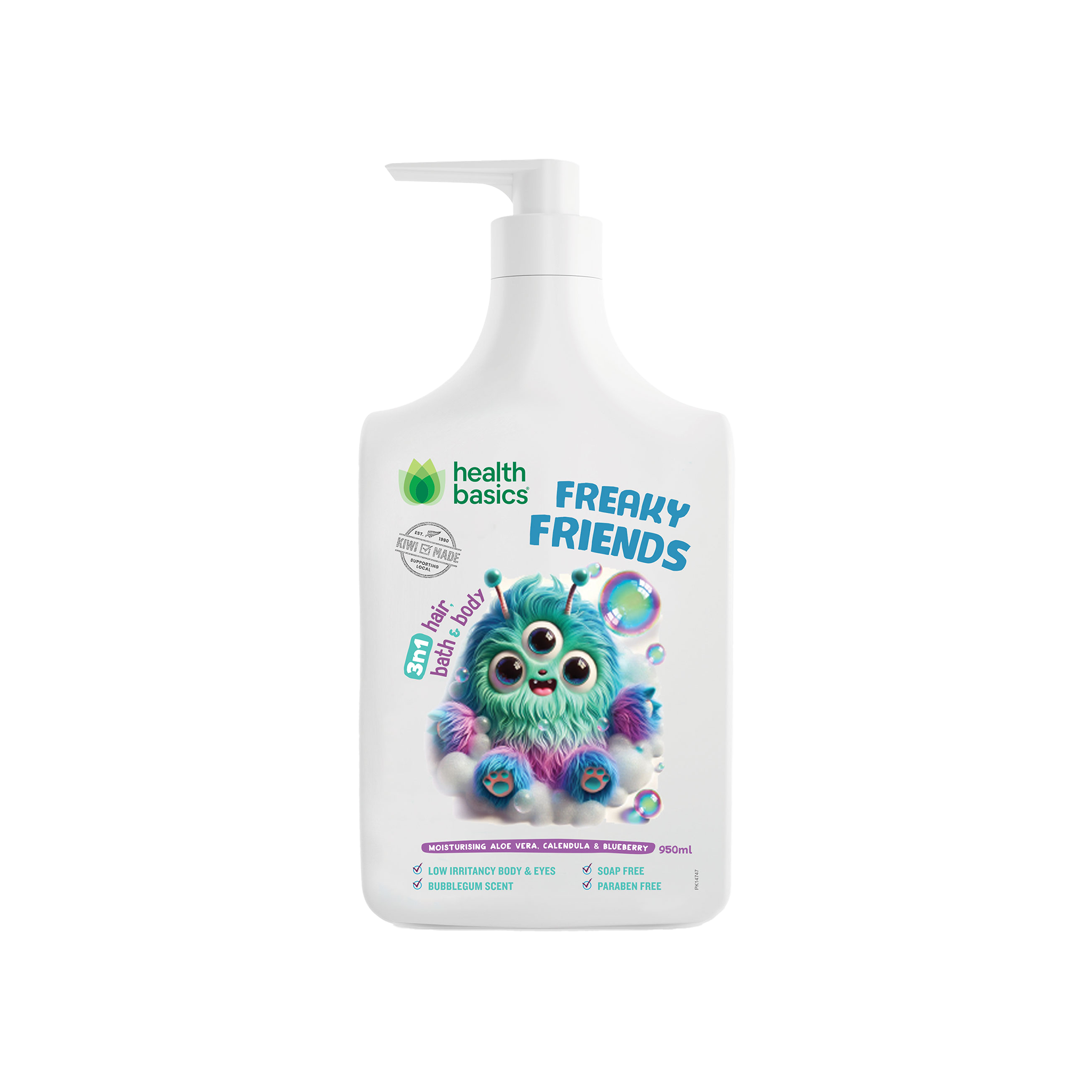 Freaky Friends Bubblegum 3in1 Body Wash 950mL