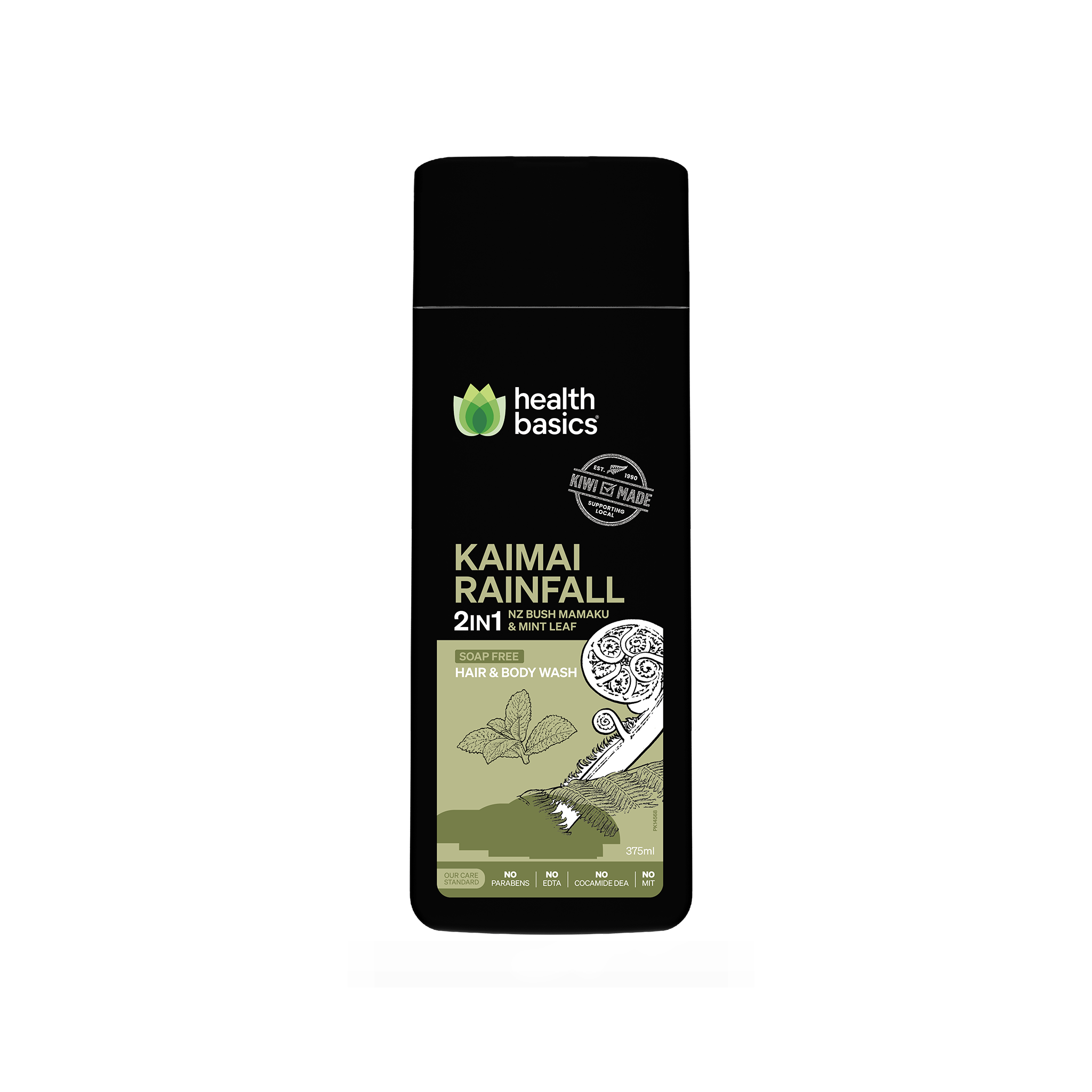 Kaimai Rainfall 2 in 1 Hair & Body Wash 375ml