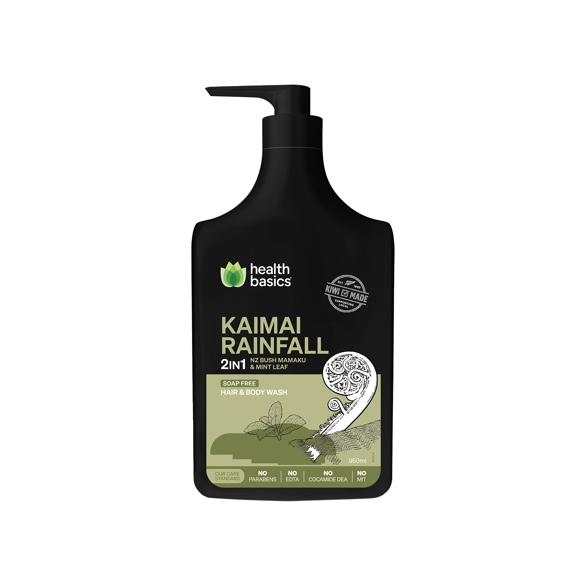 Kaimai Rainfall 2 in 1 Hair & Body Wash 950mL